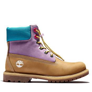 Timberland Női Premium 6 Inch Bakancs Teve / Lila